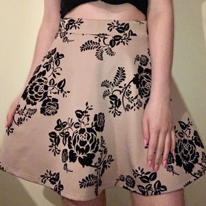 DRESSY FLORAL A LINE SKIRT